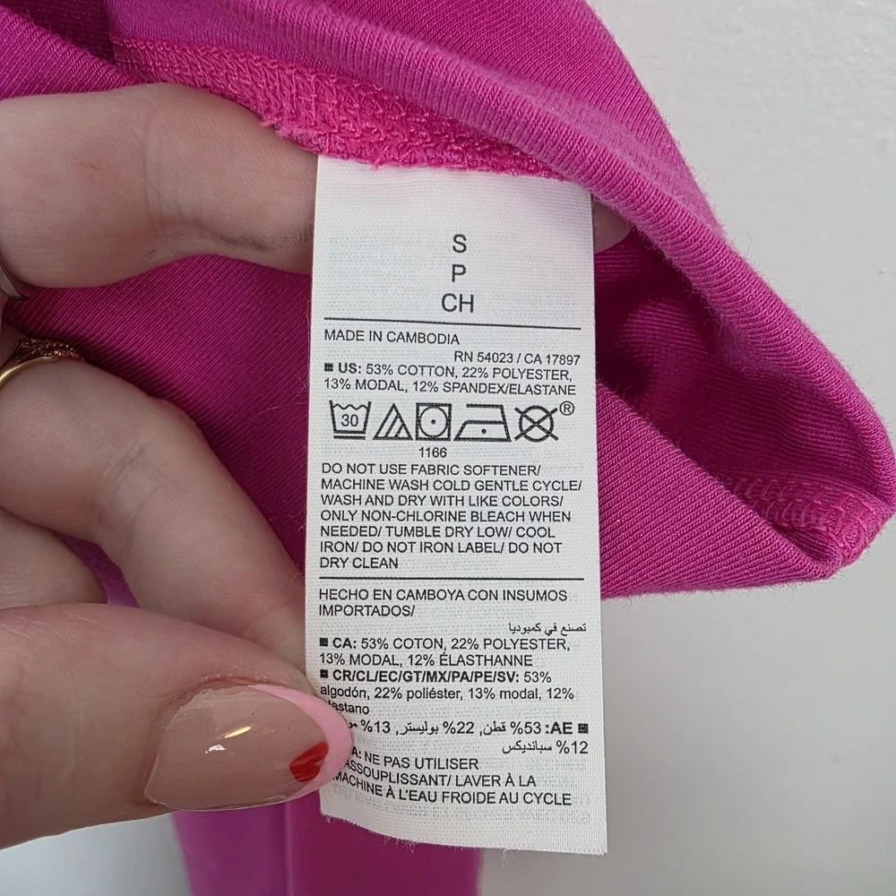 Old Navy Active Pink Power Chill Extra High Rise 7/8 Leggings Size Small‎ - Picture 4 of 5